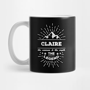 Claire The Woman The Myth The Legend Mug